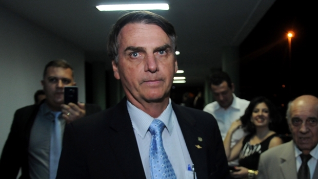 Deputado Jair Bolsonaro, em Goiânia, onde palestrou | Foto: Renan Accioly / Jornal Opção