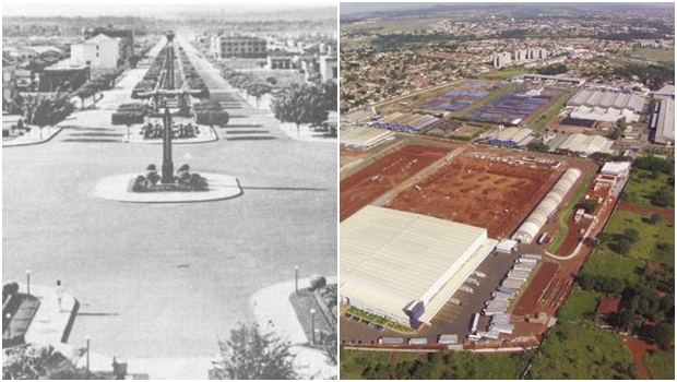 Goiânia em seus primeiros anos e o complexo logístico-industrial instalado na região norte: exemplo da diferença entre uma cidade com planejamento adequado e um emprendimento a que qualquer planejamento da cidade precisa se adequar | Helio de Oliveira / Reprodução/Vale Verde