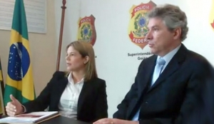 Presidente do inquérito, Marcela de Siqueira, e o procurador da República em Goiás, Hélio Telho (centro) | Foto: Reprodução/Vídeo/Youtube