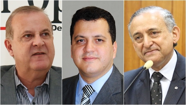 Paulo Garcia (esq.) e Agenor Mariano vão ao exterior. Anselmo assume prefeitura interinamente | Fotos: Fernando Leite/Jornal Opção; Prefeitura de Goiânia; Alberto Maia/Câmara de Vereadores