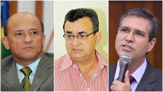 Ex-secretários Lívio Luciano (PMDB), Jeová Alcântara (PT) e Francisco Jr. (PSD) podem ser acionados | Fotos: Y. Maeda e PUC Goiás 