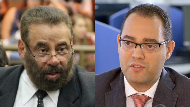 Vereador Paulo Magalhães (esq.) e deputado Virmondes Cruvinel | Fotos: Alberto Maia/Câmara de Goiânia e Y.Maeda/Assembleia Legislativa