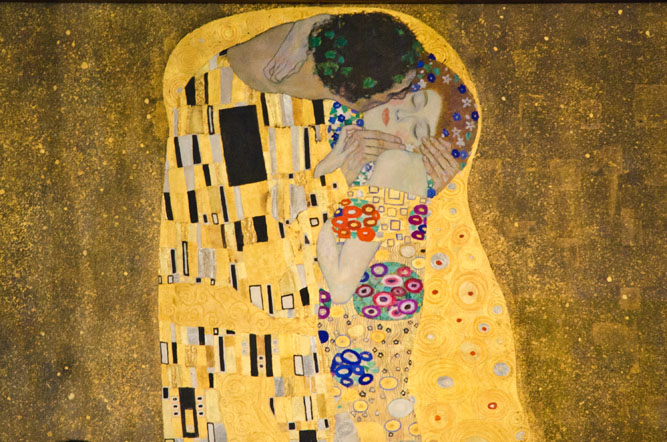 Detail of Klimt's "The Kiss" at the Belvedere Palace Museum in Vienna, Austria. © Julia Pelish Photography (freelance: $50 for print, $25 for online use) Subject: The Kiss - Detail On 2011-05-17, at 3:39 PM, julia pelish wrote: Julia Pelish www.juliapelish.com www.juliapelish.com/blog 416.389.3691 Kiss-Detail.jpg
