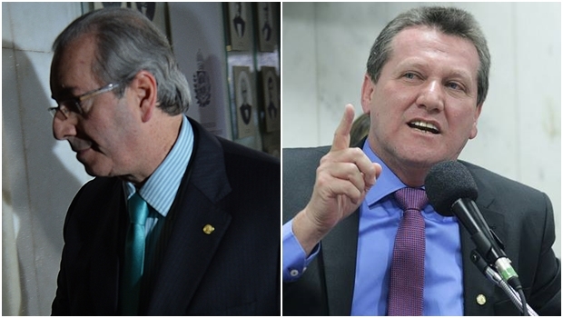 Eduardo Cunha (PMDB-RJ) vai sair, aposta Giuseppe Vecci (PSDB-GO) | Fotos: Fábio Pozzebom / ABr / reprodução / Faceebok 