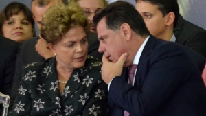 Governador Marconi com a Presidenta Dilma no Lançamento do BRT fotos Eduardo Ferreira