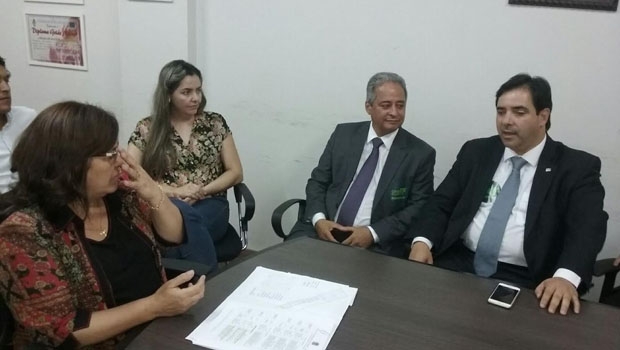Buonaduce em reunião com prefeita da Cidade de Goiás