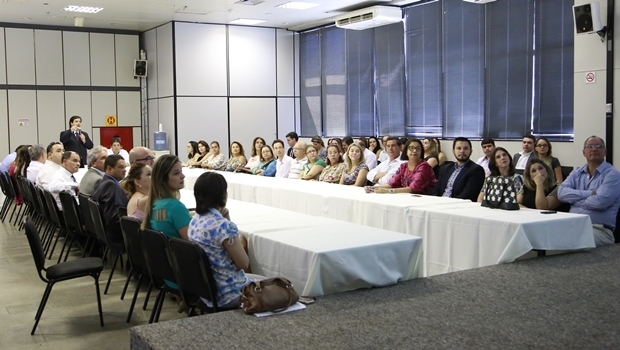 Buonaduce durante palestra na procuradoria 
