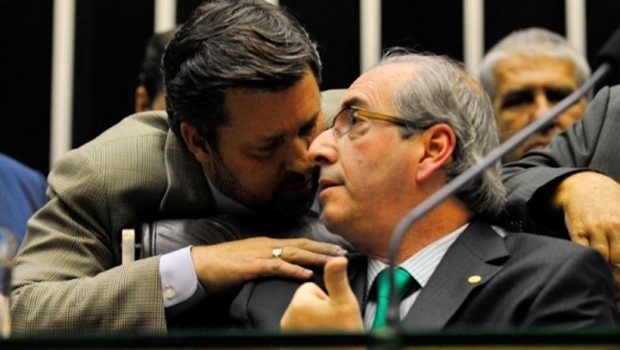 Carlos Sampaio, líder do PSDB na Câmara, e o presidente Eduardo Cunha | Foto: reprodução / Agência Cunha