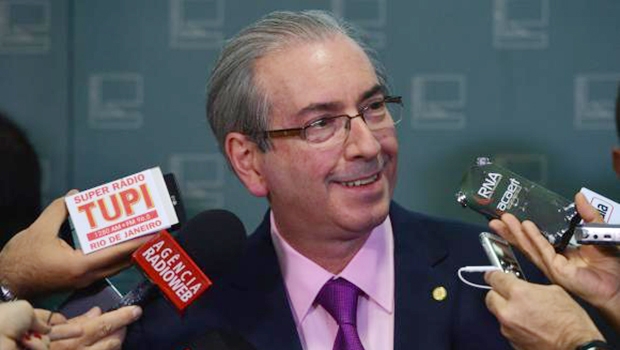 ao ser questionado por jornalistas, Cunha reafirmou que não renunciará ao cargo | Valter Campanato/ABr