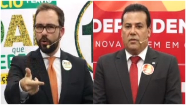 Lúcio Flávio levou documentos mostrando que há inadimplência na gestão Enil | Fotos: reprodução / TV Metrópole 