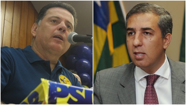 Marconi Perillo: governador é um dos vários adversários de Caiado/ José Eliton: vice-governador deixou o DEM pelo PP, agora está no PSDB | Foto: Leoiran/ Foto: Fernando Leite/ Jornal Opção