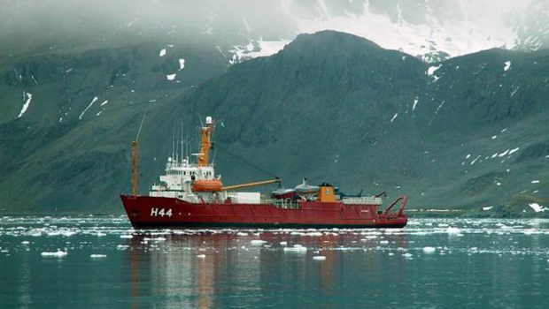 Navio Ary Rongel na Antártica | Divulgação/Marinha do Brasil