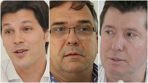 José Nelto, Daniel Vilela e Sandro Mabel: os pretensos candidatos à presidência do PMDB goiano