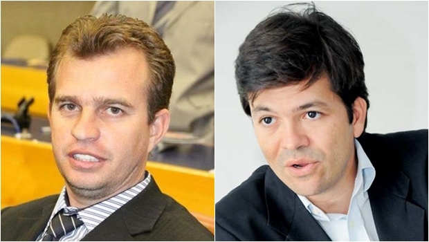 Vereador Pedro Azulão Júnior (esq) e o secretário Fernando Machado | Fotos: Câmara de Goiânia e SMS