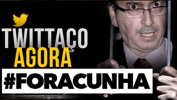 Usuários do microblog se mobilizaram pela saída do presidente da Câmara | Reprodução/Twitter