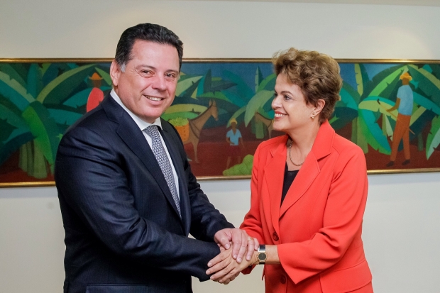 Governador Marconi Perillo (PSDB) veio para Goiânia com a novidade após reunião com a presidente Dilma Rousseff (PT) | Foto: assessoria