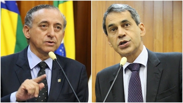 Presidente da Câmara, Anselmo Pereira, e o líder do prefeito, Carlos Soares | Fotos: Câmara Municipal