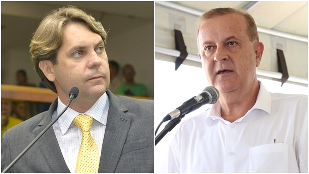 Presidente do PMDB Metropolitano, Bruno Peixoto, e prefeito Paulo Garcia: aparar arestas é a missão | Fotos: Y. Maeda e Fraçois Callil