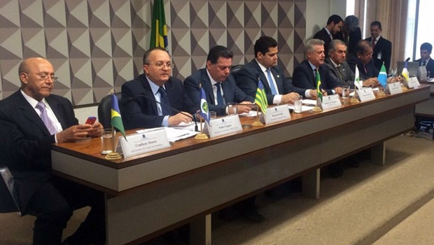 Governadores do Centro-Oeste e da Região Norte do País durante audiência | Foto: Reprodução/Twitter
