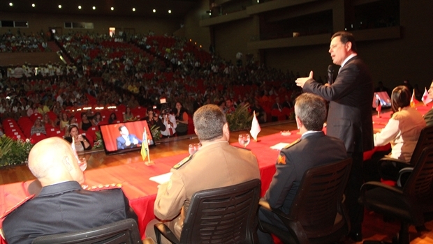 Marconi discursa durante abertura do evento | Foto: Ascom Governo de Goiás 