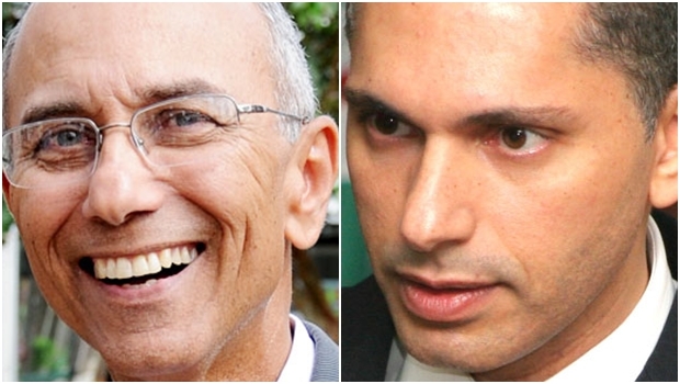 Ilézio Inácio Ferreira (rindo), dono da Construtora Consciente, e o promotor de justiça Juliano de Barros: o Ministério Público Estadual exige que seja feito um novo Estudo de Impacto de Vizinhança e um Estudo de Impacto de Trânsito | Fotos: Divulgação