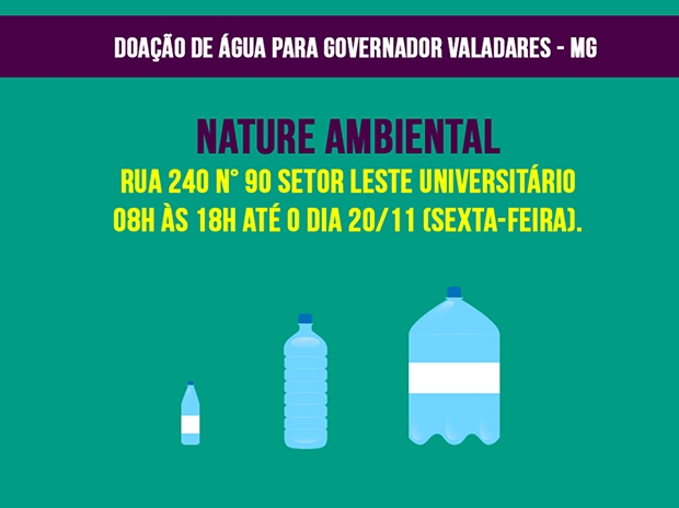 Doações lideradas por outros grupos estão sendo recebidas no Setor Universitário | Reprodução/Facebook