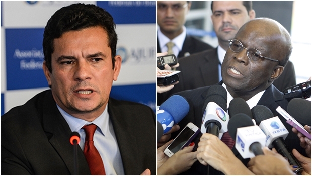 Ex-ministro do Supremo Joaquim Barbosa e juiz federal Sérgio Moro: heróis por fazerem o que é certo