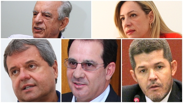 Iris Rezende, Jayme Rincón, Waldir Soares, Adriana Accorsi, Vanderlan Cardoso e Luiz Bittencourt: quantidade de candidatos à Prefeitura de Goiânia em 2016 não será só grande como com peso político