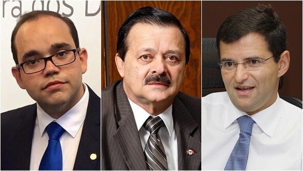 Fabio Sousa (esq), Jovair Arantes e Marcos Abrão | Fotos: Facebook e Divulgação
