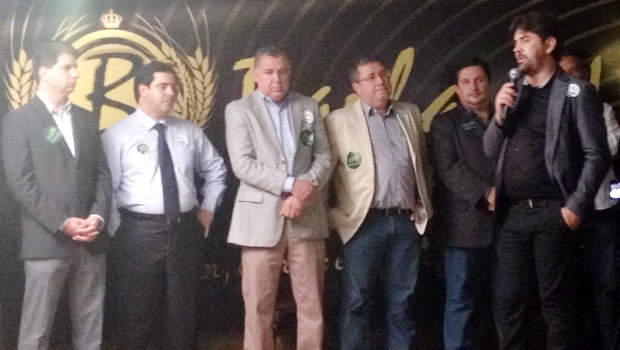 Flávio Buonaduce (segundo à esq) participa de lançamento de chapa | Divulgação