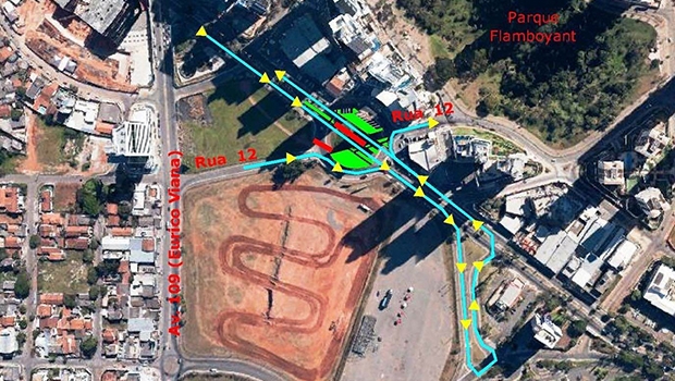 Tráfego na pista central da Avenida Jamel Cecílio é liberado | Foto: SMT