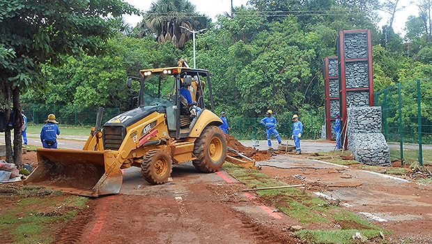 Consórcio de empresas executa obras de reparo no Parque Ambiental Macambira | Prefeitura de Goiânia