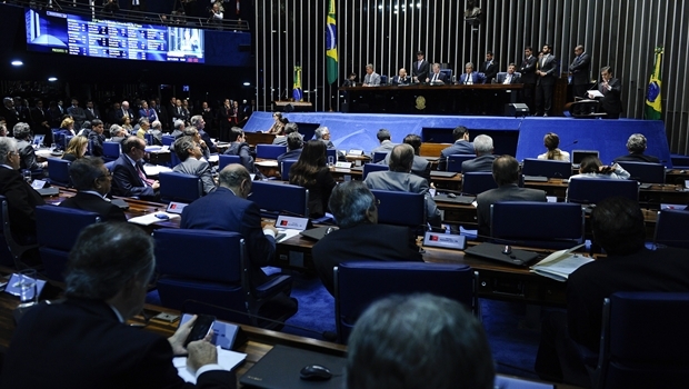Senado Federal na noite desta quarta-feira | Foto: Marcos Oliveira 