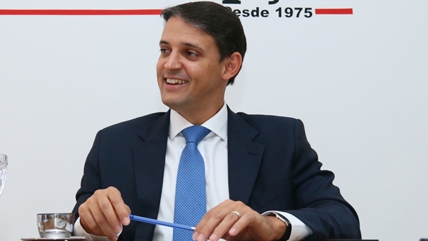 Thiago Peixoto durante entrevista ao Jornal Opção | Foto: Fernando Leite / Jornal Opção 