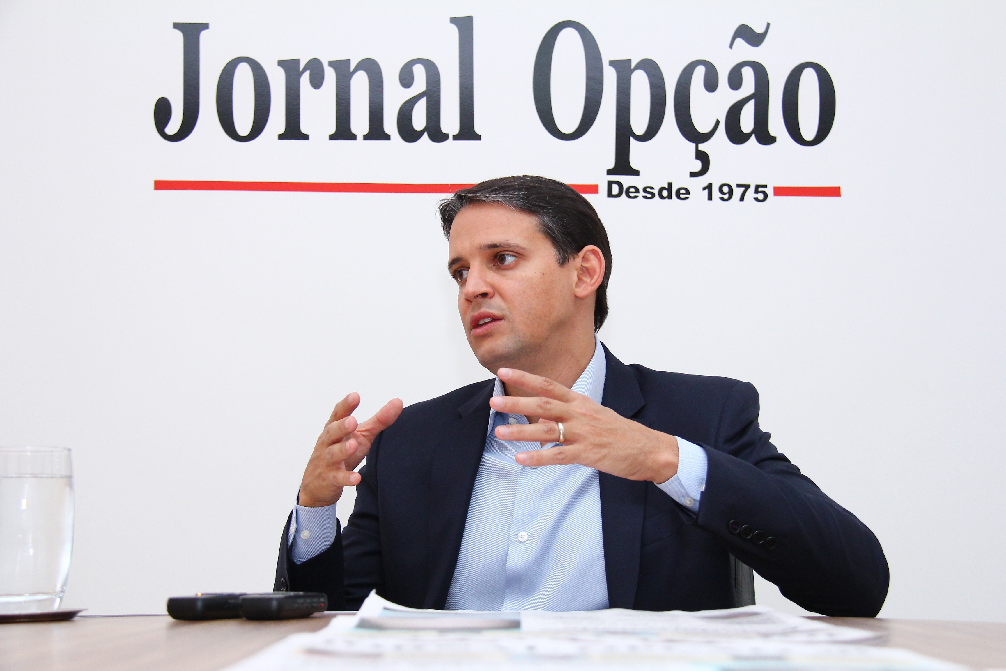 Thiago Peixoto em entrevista ao Jornal Opção, em 2015 | Foto: Fernando Leite
