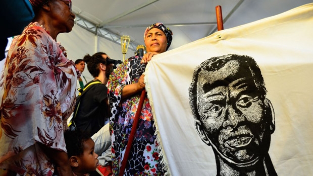 Missa afro em frente à Igreja Nossa Senhora do Rosário dos Homens Pretos em comemoração ao Dia da Consciência Negra, em São Paulo | Foto: Rovena Rosa/ Agência Brasil