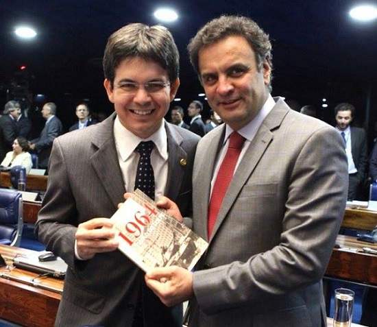 Aecio Neves e Randolfe Rodrigues