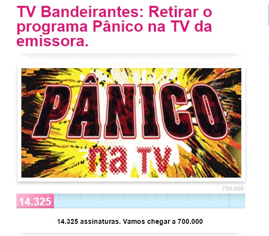 Reprodução/Avaaz