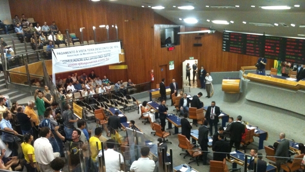 Câmara Municipal na manhã desta quarta-feira (2/12) | Foto: Marcello Dantas / Jornal Opção 