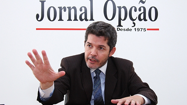 Delegado Waldir apresentou nesta sexta-feira (12/2) os 22 pelos quais desistiu das prévias | Foto: Fernando Leite/Jornal Opção