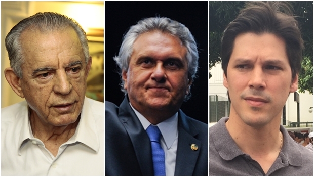 Daniel Vilela, Ronaldo Caiado e Iris Rezende: o senador do DEM pode ser a pedra no sapato de uma possível aliança entre o primeiro e o terceiro