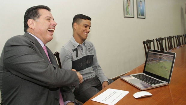 Governador Marconi Perillo e Wendell Lira em encontro em dezembro do ano passado Foto: Reprodução/Facebook