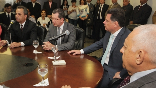 Governador Marconi Perillo durante a posse de João Furtado e Manoel Xavier | Foto: Marco Monteiro 