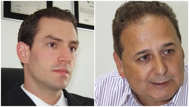 Secretários da Prefeitura de Palmas Adir Cardoso (esq) e Christian Zini Amorim: os principais acusados na Ação Civil Pública