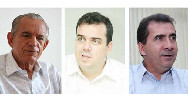 Iris Rezende, Gustavo Mendanha e João Gomes: três políticos que são sólidos eleitoralmente para a disputa de outubro deste ano | Foto: Fotos: Fernando Leite/Jornal Opção