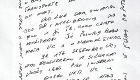 Reprodução da carta com ameaça enviada ao presidente do Tribunal de Contas | Foto: Valter Campanato/Agência Brasil