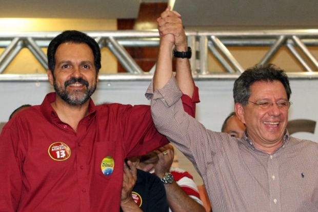 Agnello Queiroz junto com Tadeu Filippelli pmdb