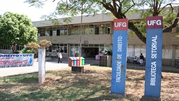 Fachada da Faculdade de Direito da UFG, no Setor Universitário, em Goiânia | Foto: Reprodução/UFG