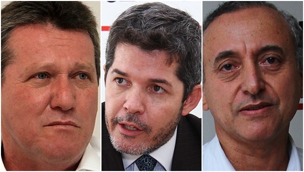 Giuseppe Vecci, Waldir Soares e Anselmo Pereira: pré-candidatos do PSDB vão disputar prévias em 21 de fevereiro | Fotos: Fernando Leite/Jornal Opção