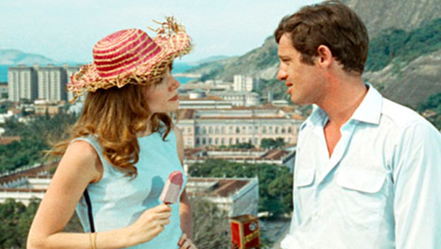 Francoise Dorlean (irmã de Catherine Deneuve) e Jean-Paul Belmondo: a “fera” e a “bela” fizeram cenas em Brasília e no Rio de Janeiro, em 1963